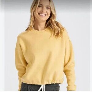 Vuori Restore Light Yellow Gold Crewneck Sweatshirt Sweater Size L